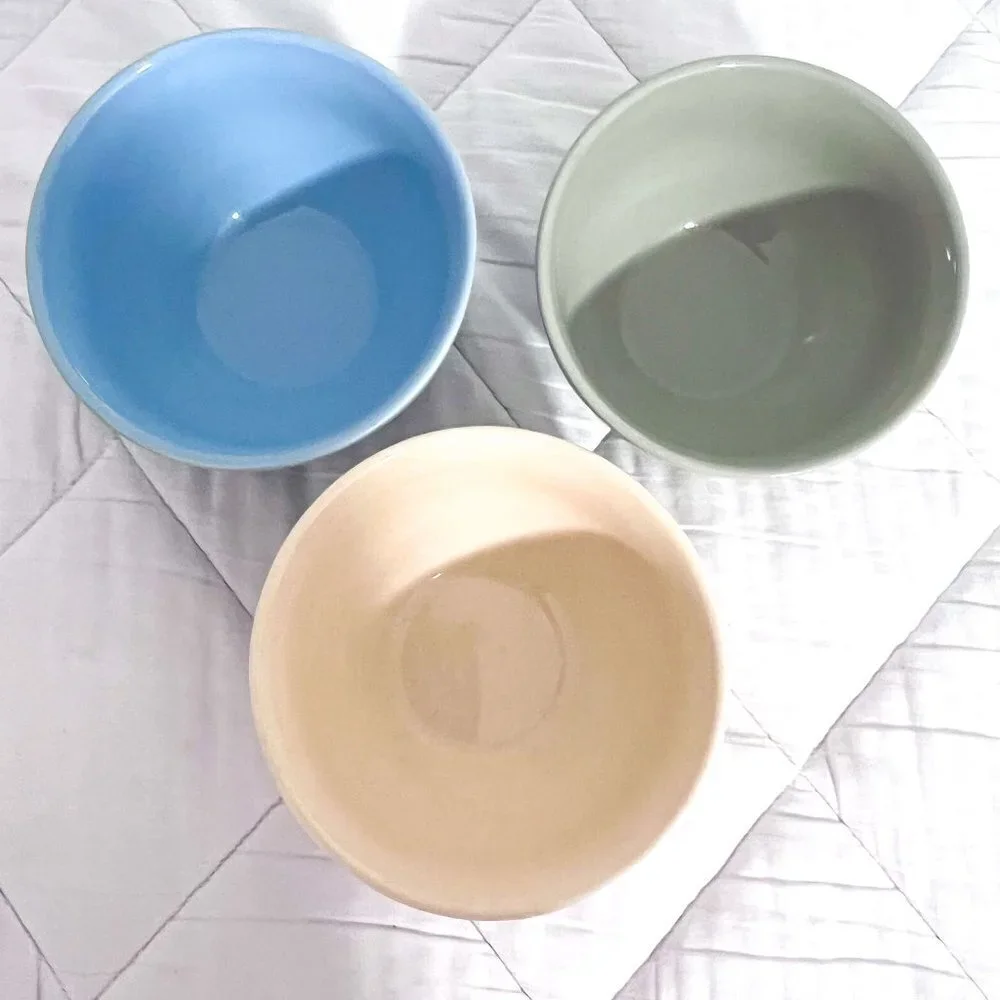 Pottery Barn Ceramic Easter Egg bowls x3